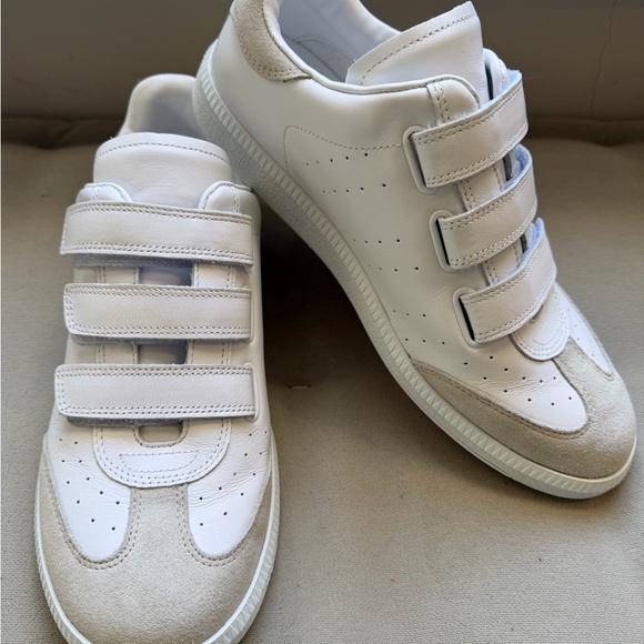 Isabel Marant Shoes - Isabel Marant White and Cream Athletic Shoes